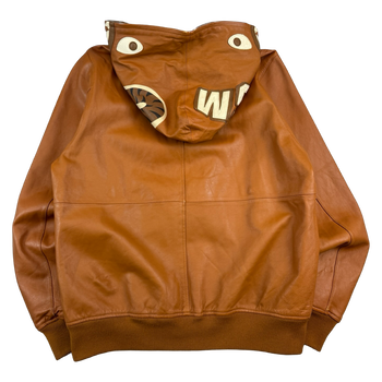 BAPE Sheep Skin Leather Shark Full Zip Jacket (USED)