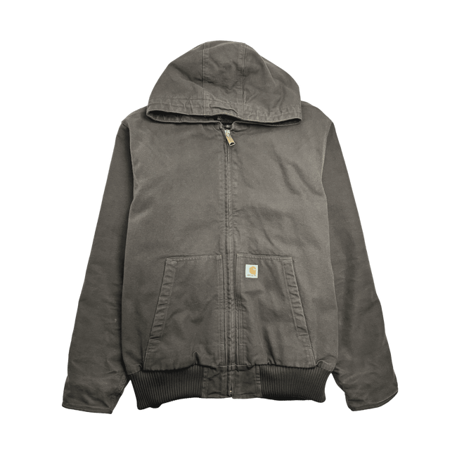 (XL) Carhartt Insulated Hooded Jacket Brown
