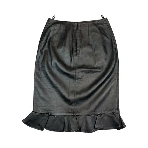 Women’s Versace Leather Skirt | Vintage Clothing Store Canada