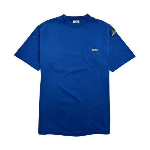 Vintage 90s Adidas Equipment Tee Blue | Vintage Clothing Store Canada