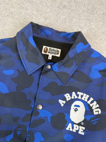 BAPE Color Camo Coach Jacket Blue (USED)