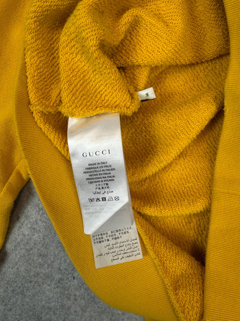Gucci Coco Capitan Logo Print Hoodie Yellow (USED)