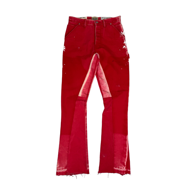 Gallery Dept LA Flare Carpenter Pants Red (USED)