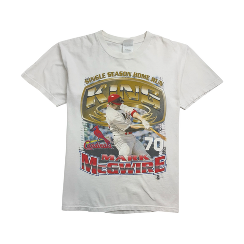 Vintage '98 MLB St.Louis Cardinals Mark McGwire Tee White | Vintage Clothing Store Canada