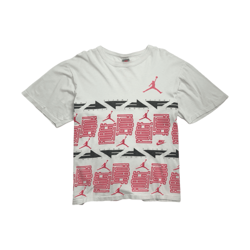 (M) Vintage 90s Air Jordan Flight Tee White | Vintage Clothing Store Canada