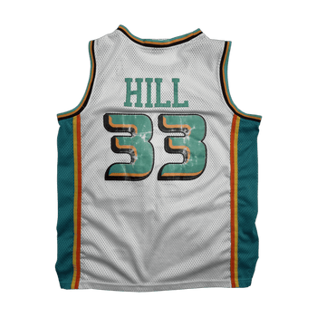 (M) Vintage Nike Grant Hill Pistons Jersey White/Teal