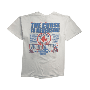 Vintage '04 MLB Boston Red Sox World Champs Tee White