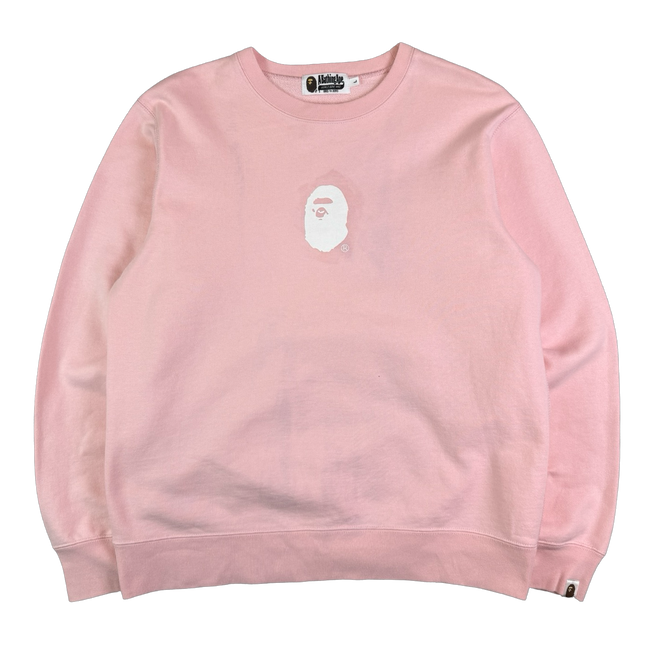 BAPE Crossprint Sweatshirt Pink (USED)