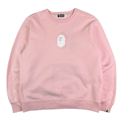 BAPE Crossprint Sweatshirt Pink (USED) | Vintage Clothing Store Canada