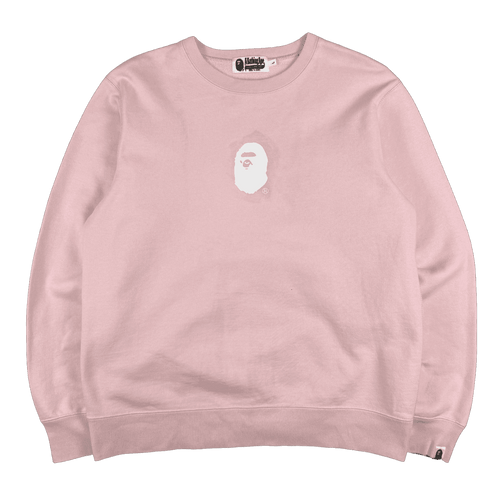 BAPE Crossprint Sweatshirt Pink (USED) | Vintage Clothing Store Canada