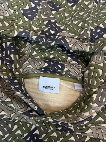 Burberry Monogram Print Hoodie Green (USED)