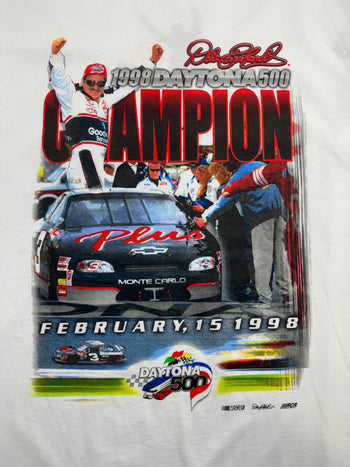 (L) Vintage '98 Dale Championship Nascar Racing Tee White