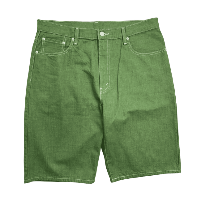 (36) Levi's 569 Denim Shorts Green