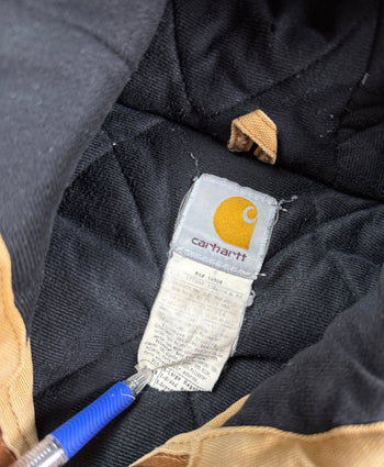 Vintage Carhartt Hooded Work Jacket Beige