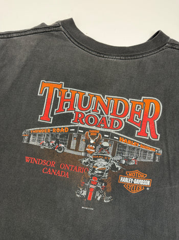 Vintage Harley Davidson Classic Thunder Road Tee Black
