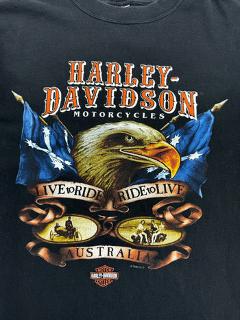 (XL) Vintage '96 Harley Davidson Tee Black