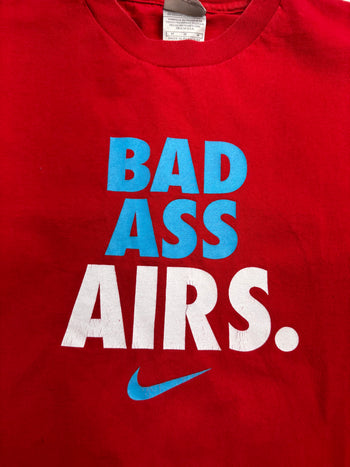 Vintage 2000s Nike Bad Ass Airs Tee Red