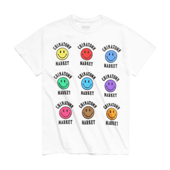Chinatown Market Smiley Color Tee White
