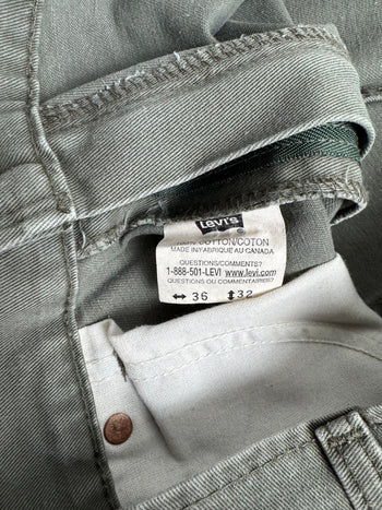 Vintage Levis 634 Black Tab Denim Pants Green