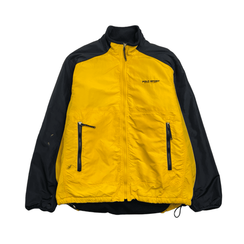 Vintage 90s Polo Sport Ralph Lauren Zip Up Jacket Yellow | Vintage Clothing Store Canada
