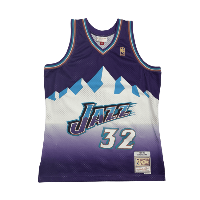 (L) Mitchell & Ness Utah Jazz Karl Malone Jersey