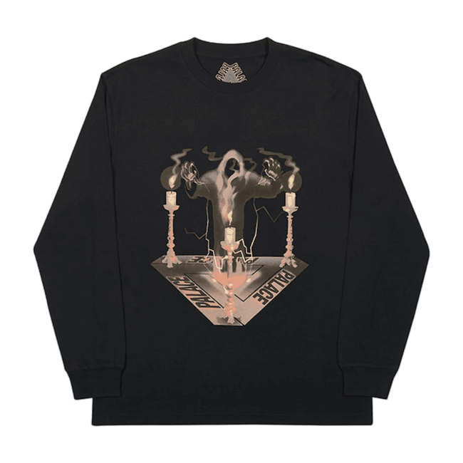 Palace Spooked L/S Tee Black