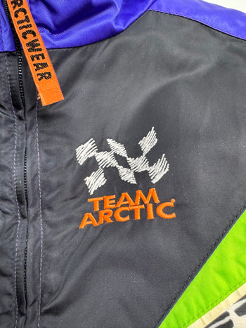 Vintage 90s Arctic Cat Insulated Zip Up Jacket Purple