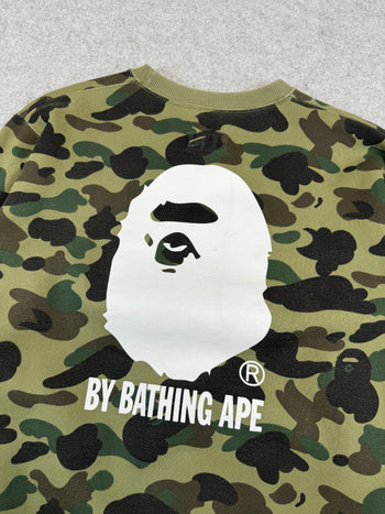 BAPE x Champion Logo Camo Sweatshirt Green (USED)