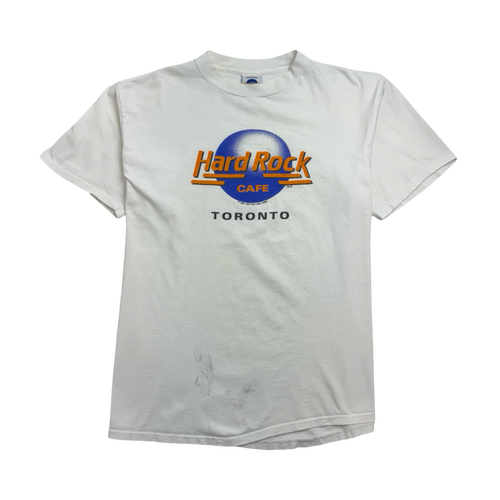 Vintage '89 Hard Rock Cafe Toronto Tee White | Vintage Clothing Store Canada