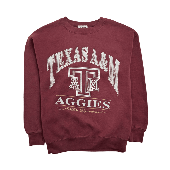 (L) Vintage Texas A&M University Sweatshirt Burgundy