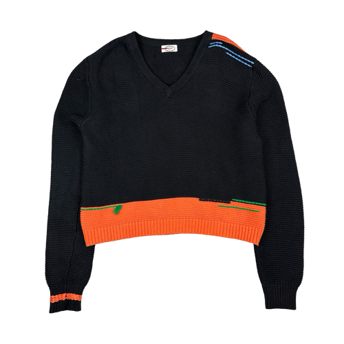 Women's Prada Two Tone Heavyweight Knit Black | Vintage Clothing Store Canada