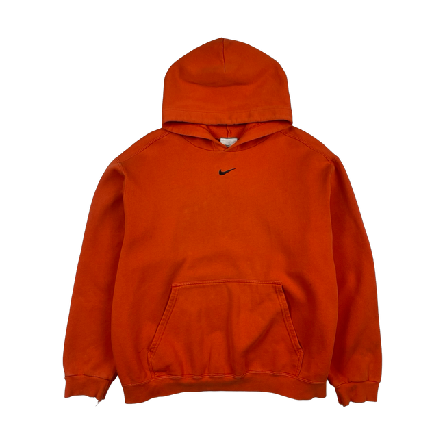 Vintage 2000s Nike Centre Swoosh Hoodie Orange