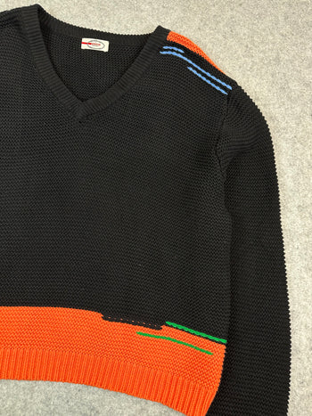 Women's Prada Two Tone Heavyweight Knit Black