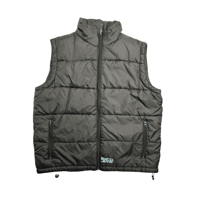 Vintage 2000s EXCO Jeans Reversible Puffer Vest Black