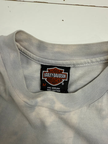 Vintage 1990's Harley Davidson Latrobe Tee Tie Dye Orange
