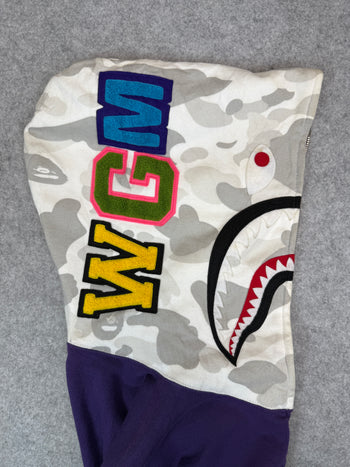 BAPE OG Frankenstein Full Zip Hoodie Purple (USED)