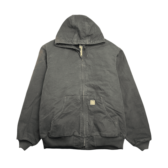 (XXL) Vintage Carhartt Lined Hooded Jacket Brown