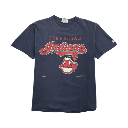 Vintage '95 MLB Cleveland Indians Tee Navy | Vintage Clothing Store Canada