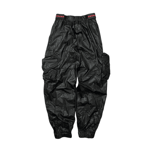 2019 Prada Light Re-Nylon Cargo Pants Black (USED) | Vintage Clothing Store Canada