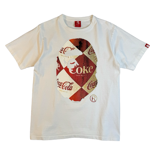 BAPE x Coca-Cola Tee White (USED) | Vintage Clothing Store Canada
