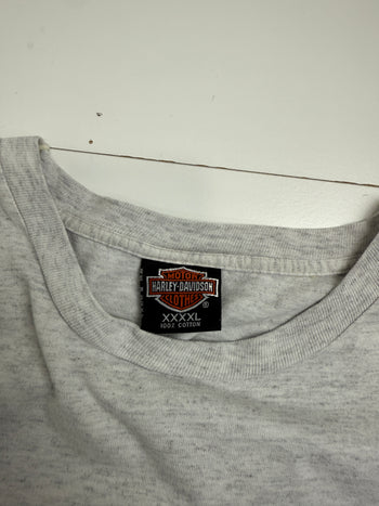 Vintage 1999 Harley Davidson Alaska Northern Outpost Tee Grey