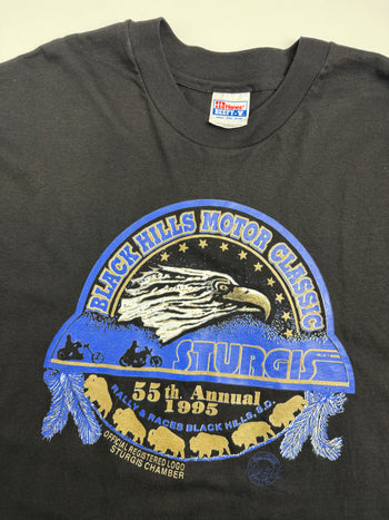 Sturgis 1995 Harley Davidson Sturgis Motorcycle Rally Tee Black