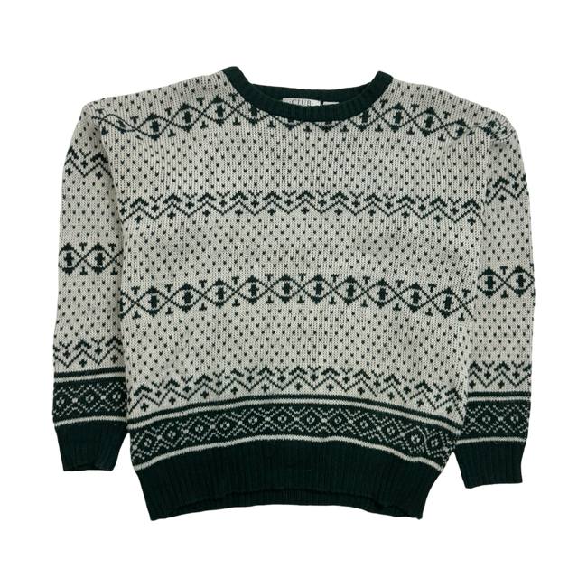 (S) Vintage Club International Knit Green