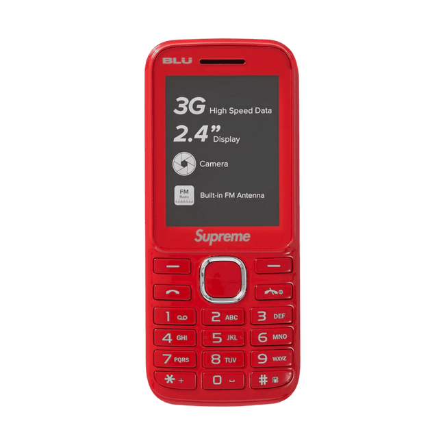 Supreme BLU Burner Phone Red