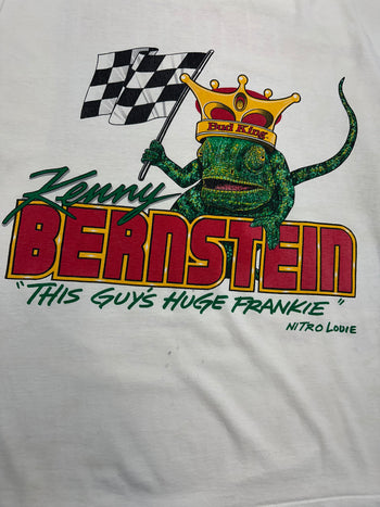 Vintage 1990’s Budweiser Kenny Bernstein Drag Racing Tee White