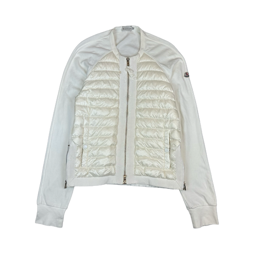 Women’s Moncler Maglia Collo Alla Coreana Semi Puff White | Vintage Clothing Store Canada