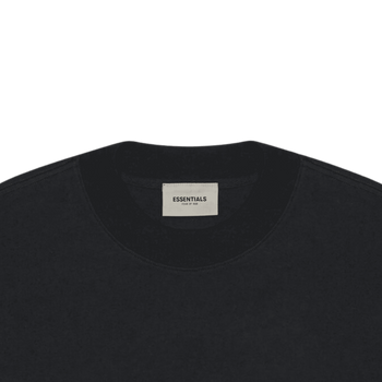 Fear Of God Essentials Boxy Long Sleeve Tee Applique Logo Black