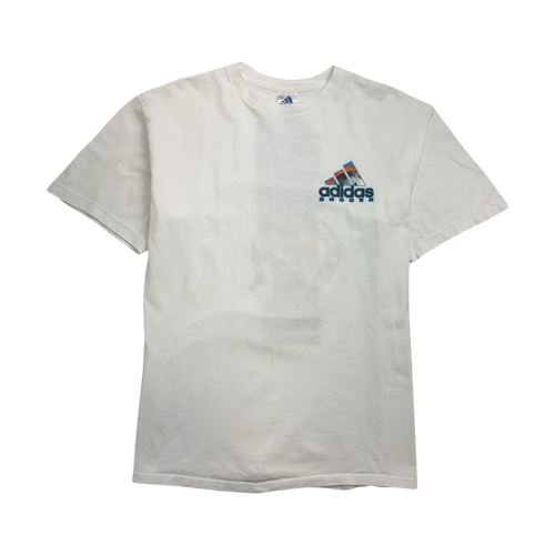 Vintage 90s Adidas Soccer Tee White | Vintage Clothing Store Canada