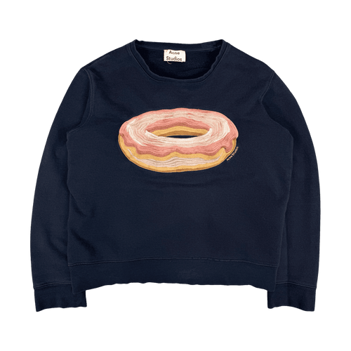 Women’s Acne Studios Donut Sweatshirt Navy | Vintage Clothing Store Canada