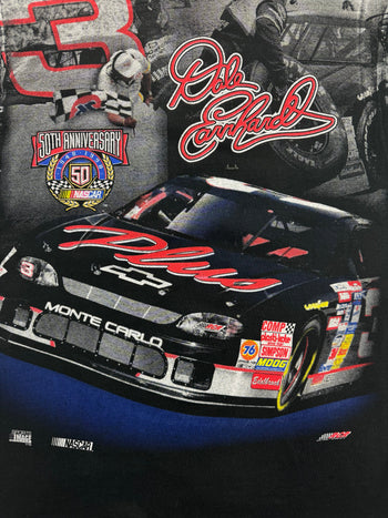 (L) Vintage '98 Dale Earnhardt AOP Nascar Racing Tee Black